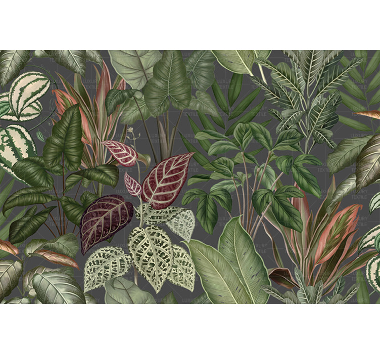 Безшовні фотошпалери Engraving leaves3
